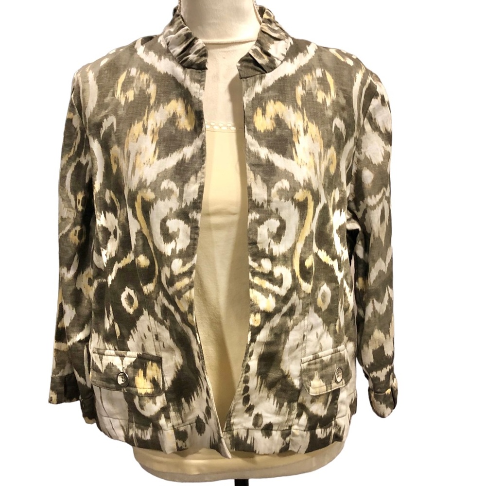 Chico’s Linen/Cotton Cardigan Jacket